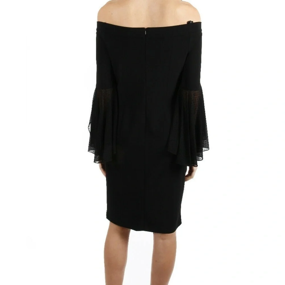 NWT JOSEPH RIBKOFF Black Off Shoulder Size 10 - Picture 2 of 8